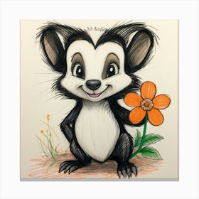 Skunk Canvas Print