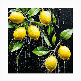 Lemon art 3 Canvas Print