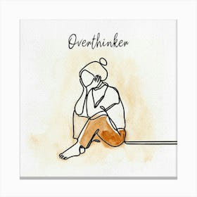 Overthinker Canvas Print