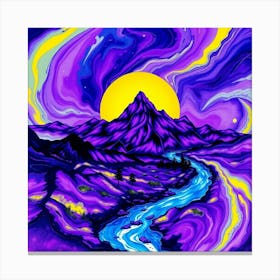 Purple River 2 Canvas Print