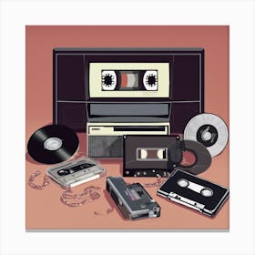 Cassette Tapes 2 Canvas Print