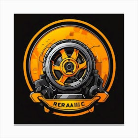 Logo Vector Mechanic Car Repair Automotive Tools Service Garage Wrench Gear Maintenance (5) Canvas Print