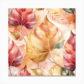 Elegant Leafy Layers Develop An Elegant Pattern O (1) (1) Canvas Print