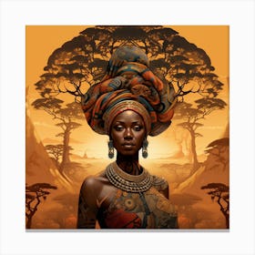 African Woman 28 Canvas Print