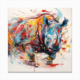 Rhino Canvas Print