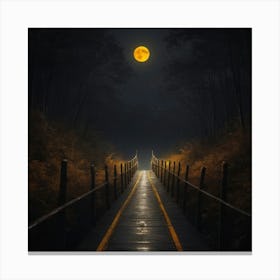 Moonlight Bridge Canvas Print