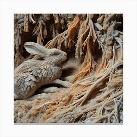 Rabbit Sculpture Canvas Print