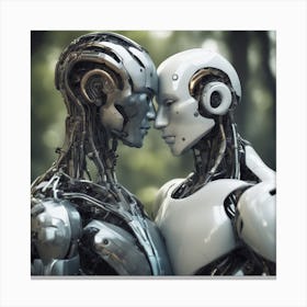 A Highly Advanced Android With Synthetic Skin And Emotions, Indistinguishable From Humans 15 Canvas Print