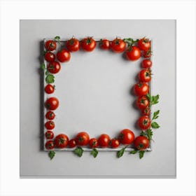 Frame Of Tomatoes 15 Canvas Print