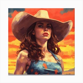 Strong Women Cowgirl 1 Canvas Print