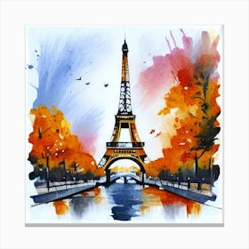 Paris Eiffel Tower 1 Canvas Print