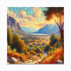 Walk In The Countryside Canvas Print