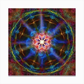 Mandala Pattern Kaleidoscope Canvas Print