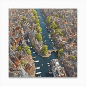 Amsterdam Canal Canvas Print