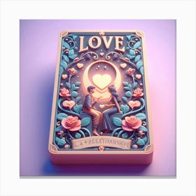 Love Tarot Card Canvas Print