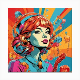 Pop Girl 1 Canvas Print