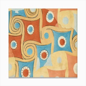 Ceiling Patterns From The Palace Of Amenhotep Iii, Malqata By William J Canvas Print