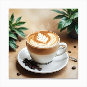 Latte Art 65 Canvas Print