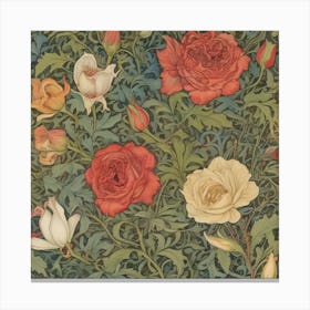 A Collection Of Intricate William Morris 1 Canvas Print