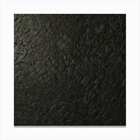 Black Mosaic Wall Canvas Print