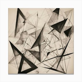 Abstract Triangles 8 Canvas Print