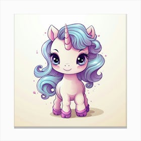 Cute Unicorn 161 Canvas Print