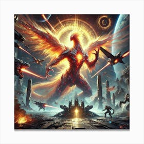 Phoenix Wyrm Deployment Canvas Print