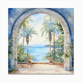 Archway To The Sea 1 Canvas Print