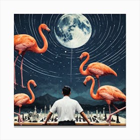 Flamingos 7 Canvas Print