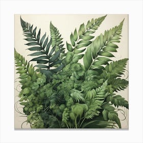 Green fern 8 Canvas Print