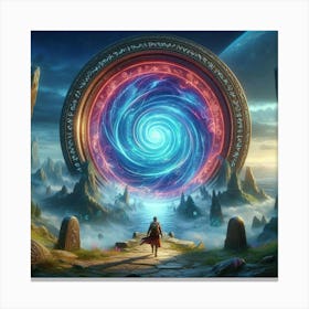 Portal To The Future paintings art print Canvas Print