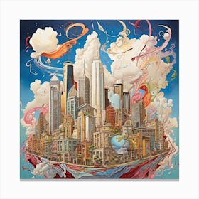 Cityscape 7 Canvas Print