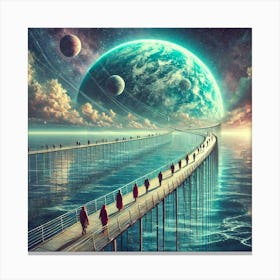 Bridge To The Future.AI Canvas Print