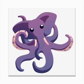 Elephant Octopus Mutant Hybrid Canvas Print