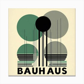 Bauhaus circles poster Canvas Print