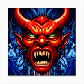 Devil Head 6 Canvas Print