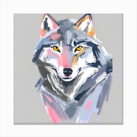 Gray Wolf 02 Canvas Print