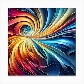 Abstract Swirl 4 Canvas Print