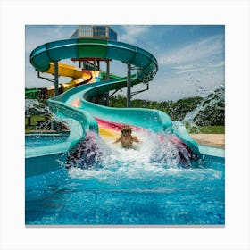 Water Slide 4 Canvas Print