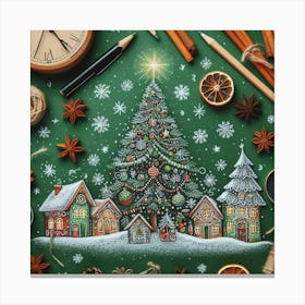 Christmas Village 6 Canvas Print