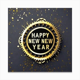 Happy New Year Background 3 Canvas Print