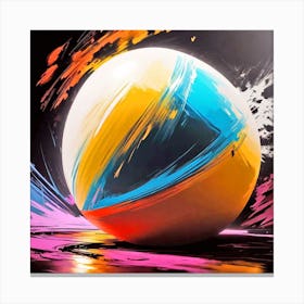 Splatter Ball 1 Canvas Print