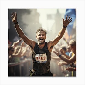 Marathon Finisher Canvas Print