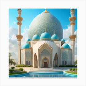 Islamic Mosque 1 Canvas Print