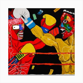 Boxing Match Canvas Print
