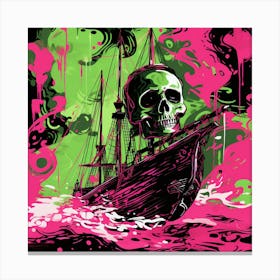 Skull Ship Canvas Print