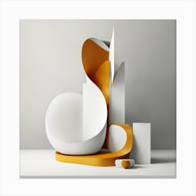 Abstract Sculpture Canvas Print