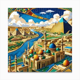 Leonardo Phoenix 10 Vibrant Mosaic Artwork Depicting The Bustl 1 Toile