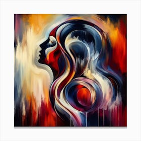 Abstract Of A Woman Canvas Print