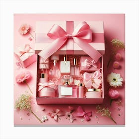 Pink Gift Box 2 Canvas Print